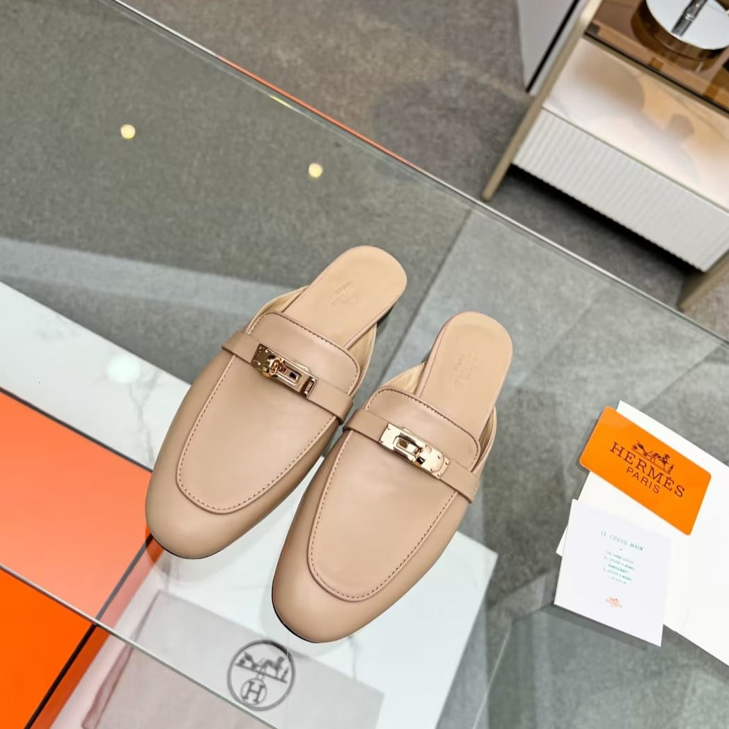 0Z MULE PASTEL PINK LAMBSKIN - 图片 2