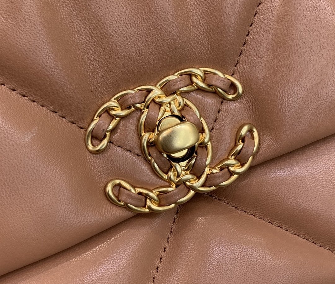 19 FLAP BAG 26 BROWN GOATSKIN - 图片 2