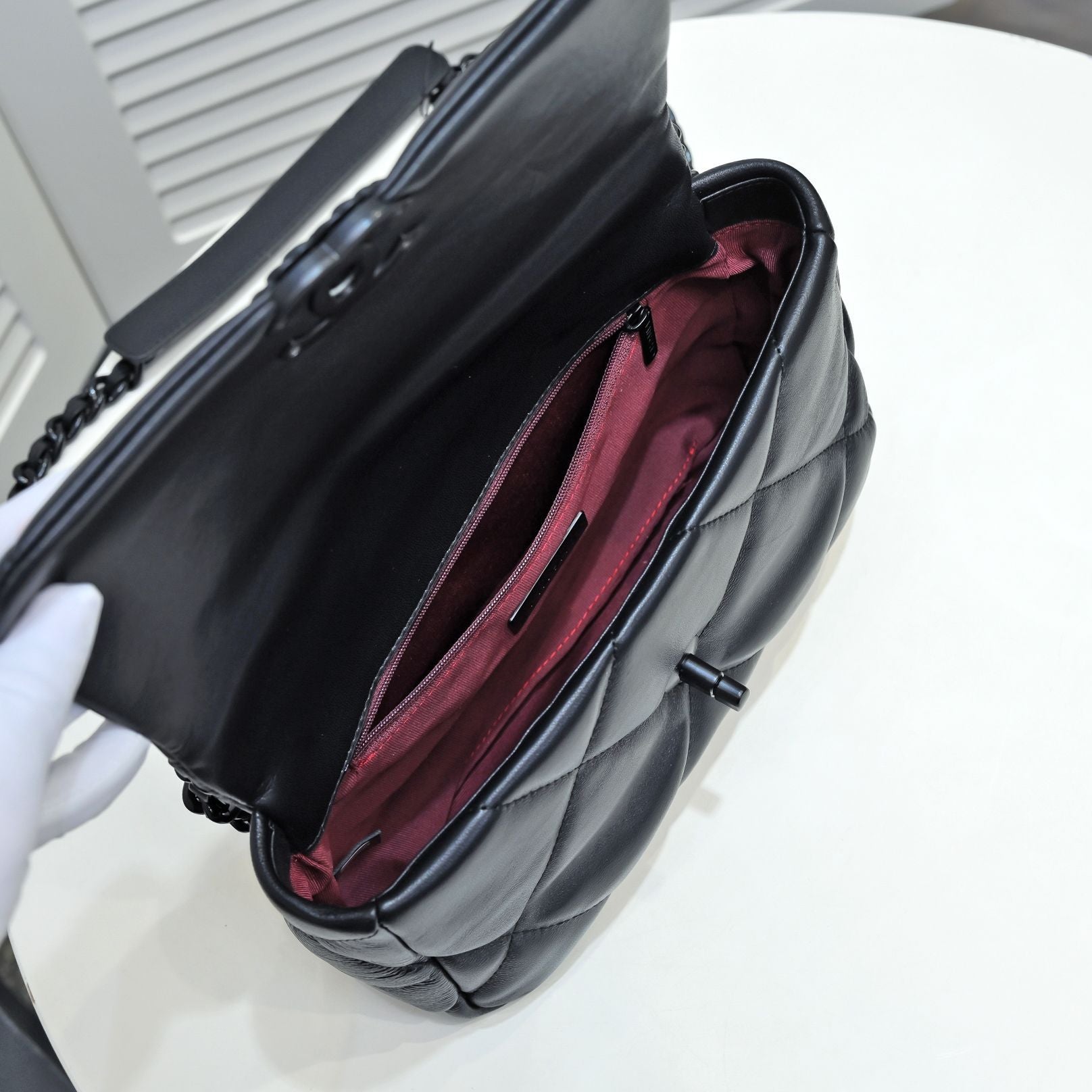 19 FLAP BAG 26CM ALL BLACK - 图片 8