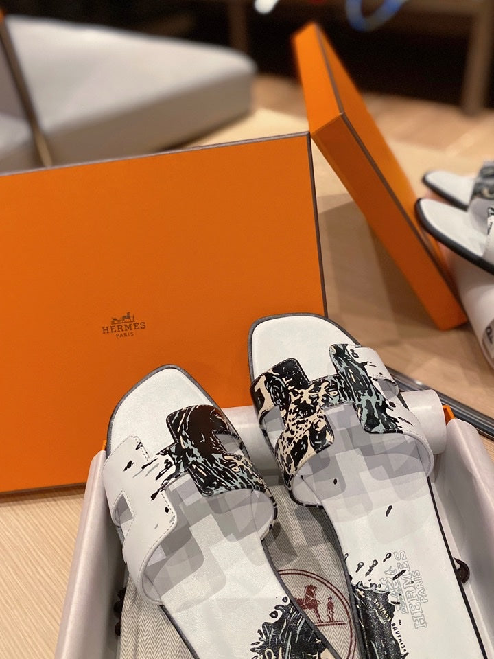 0RAN SANDALS IN WHITE MIX COLORFUL CALFSKIN - 图片 7