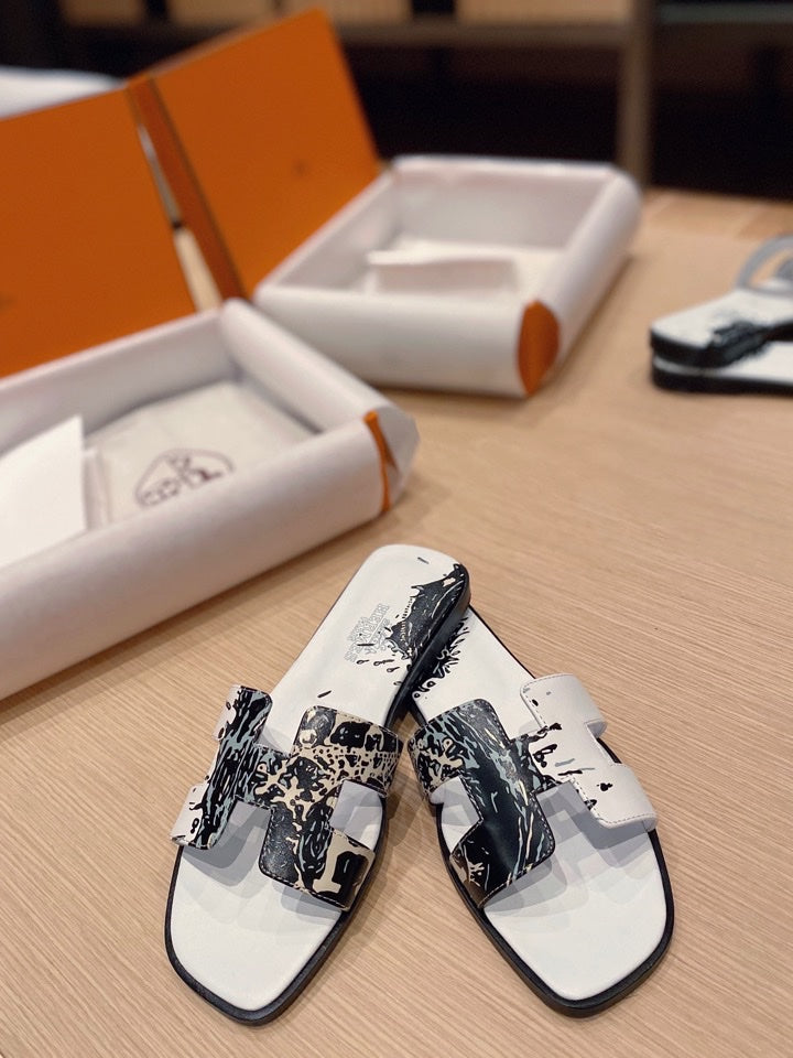 0RAN SANDALS IN WHITE MIX COLORFUL CALFSKIN - 图片 4