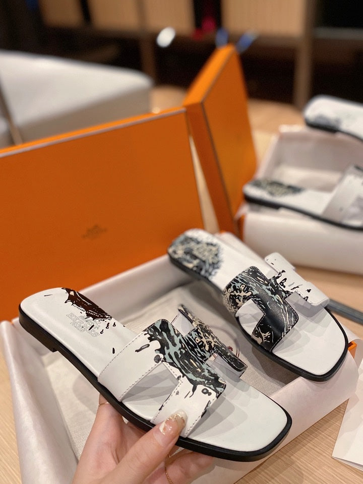 0RAN SANDALS IN WHITE MIX COLORFUL CALFSKIN - 图片 6