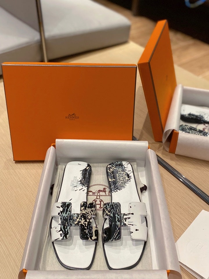 0RAN SANDALS IN WHITE MIX COLORFUL CALFSKIN - 图片 2