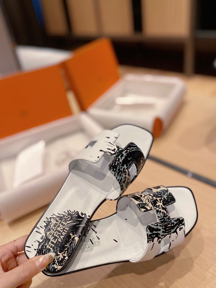 0RAN SANDALS IN WHITE MIX COLORFUL CALFSKIN - 图片 3