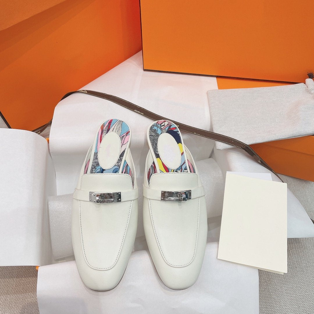 0Z Mule White Calfskin - 图片 2