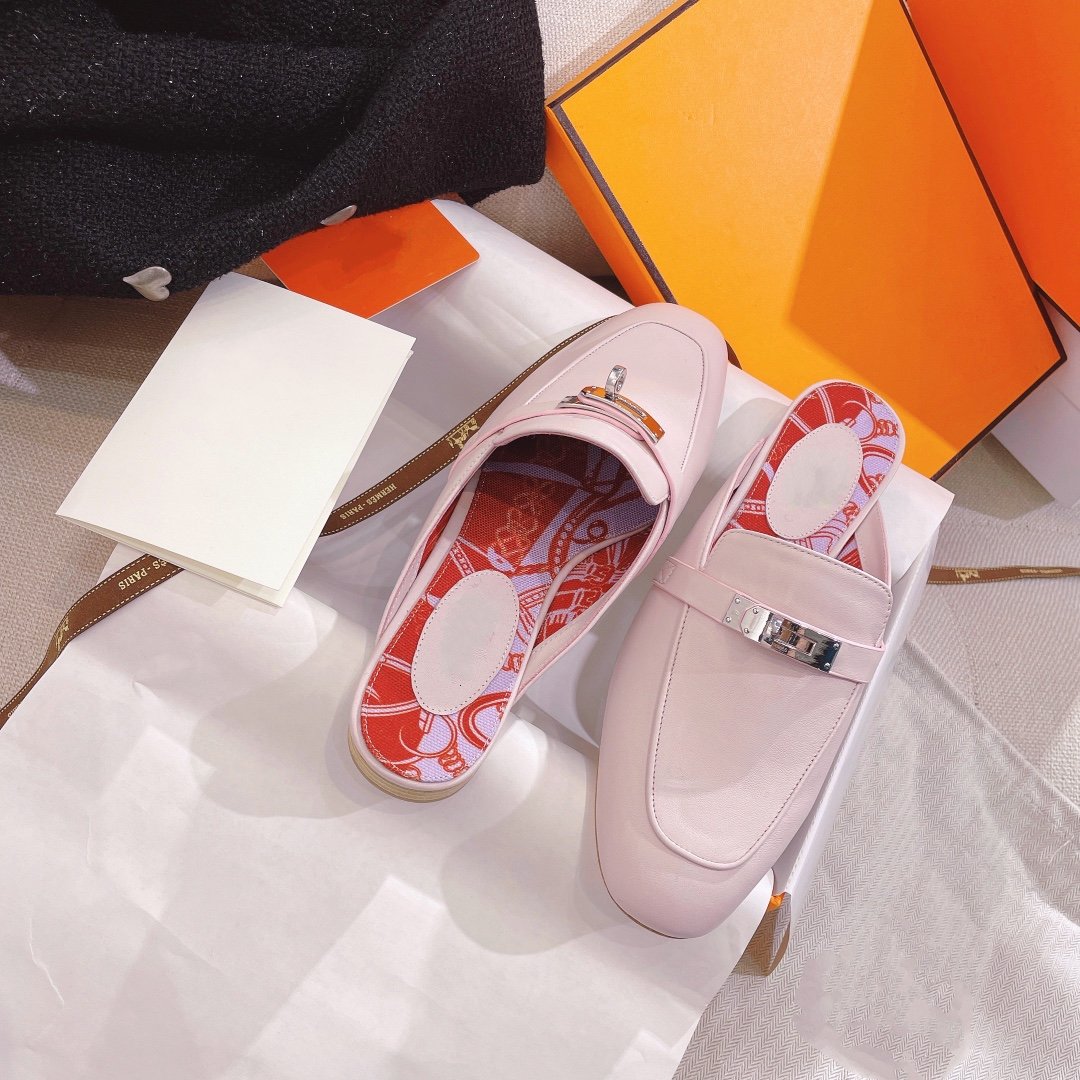 0Z Mule Pink Calfskin - 图片 2