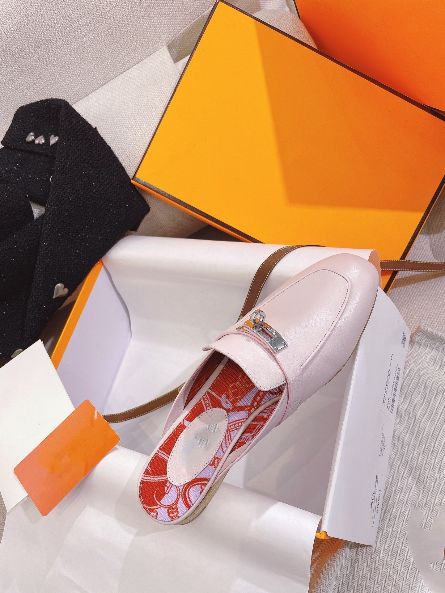 0Z Mule Pink Calfskin - 图片 6