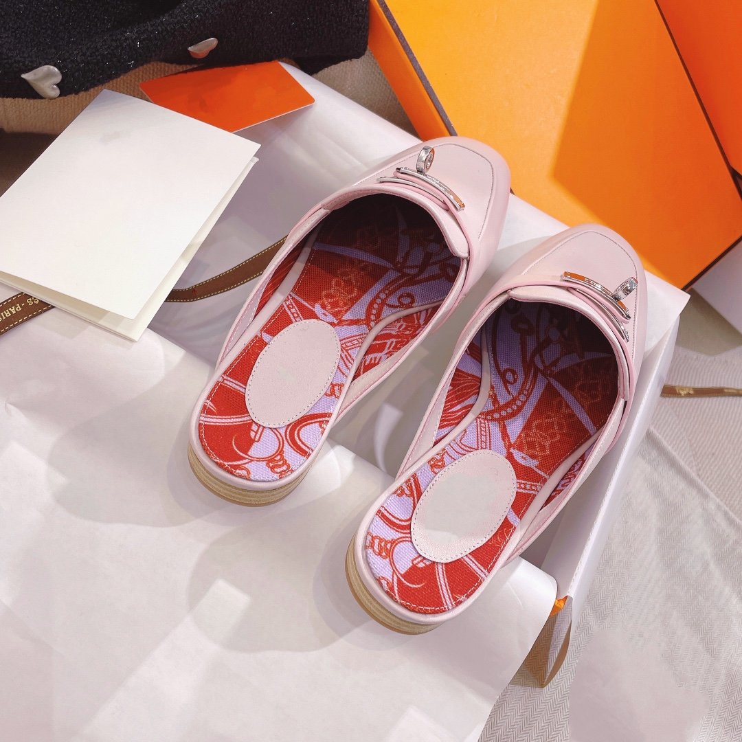 0Z Mule Pink Calfskin - 图片 8