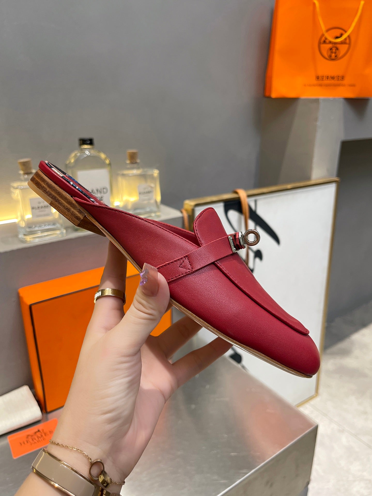 0Z MULE RUBY CALFSKIN WITH PATTERN - 图片 6