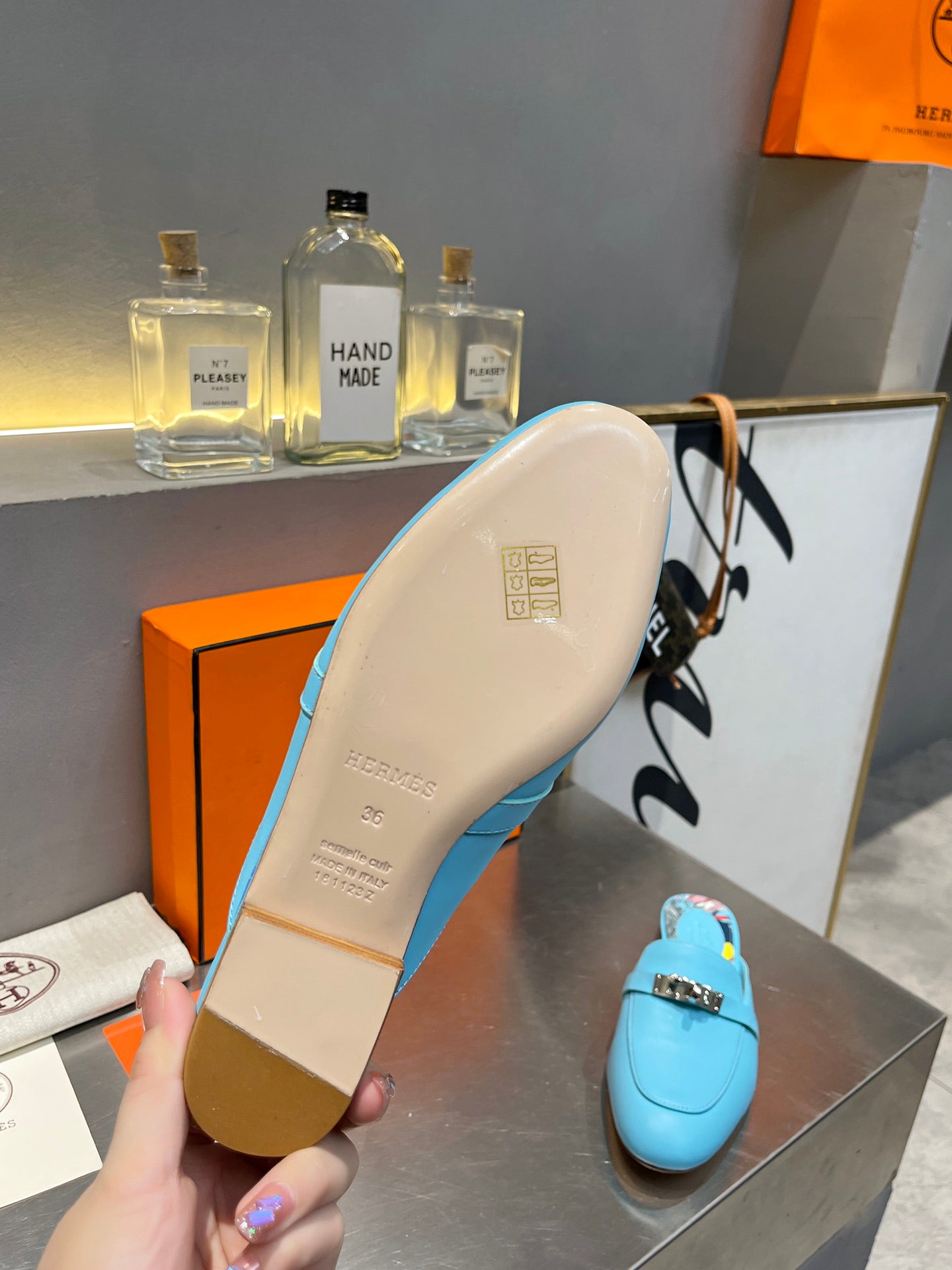 0Z MULE SKY CALFSKIN WITH PATTERN - 图片 9