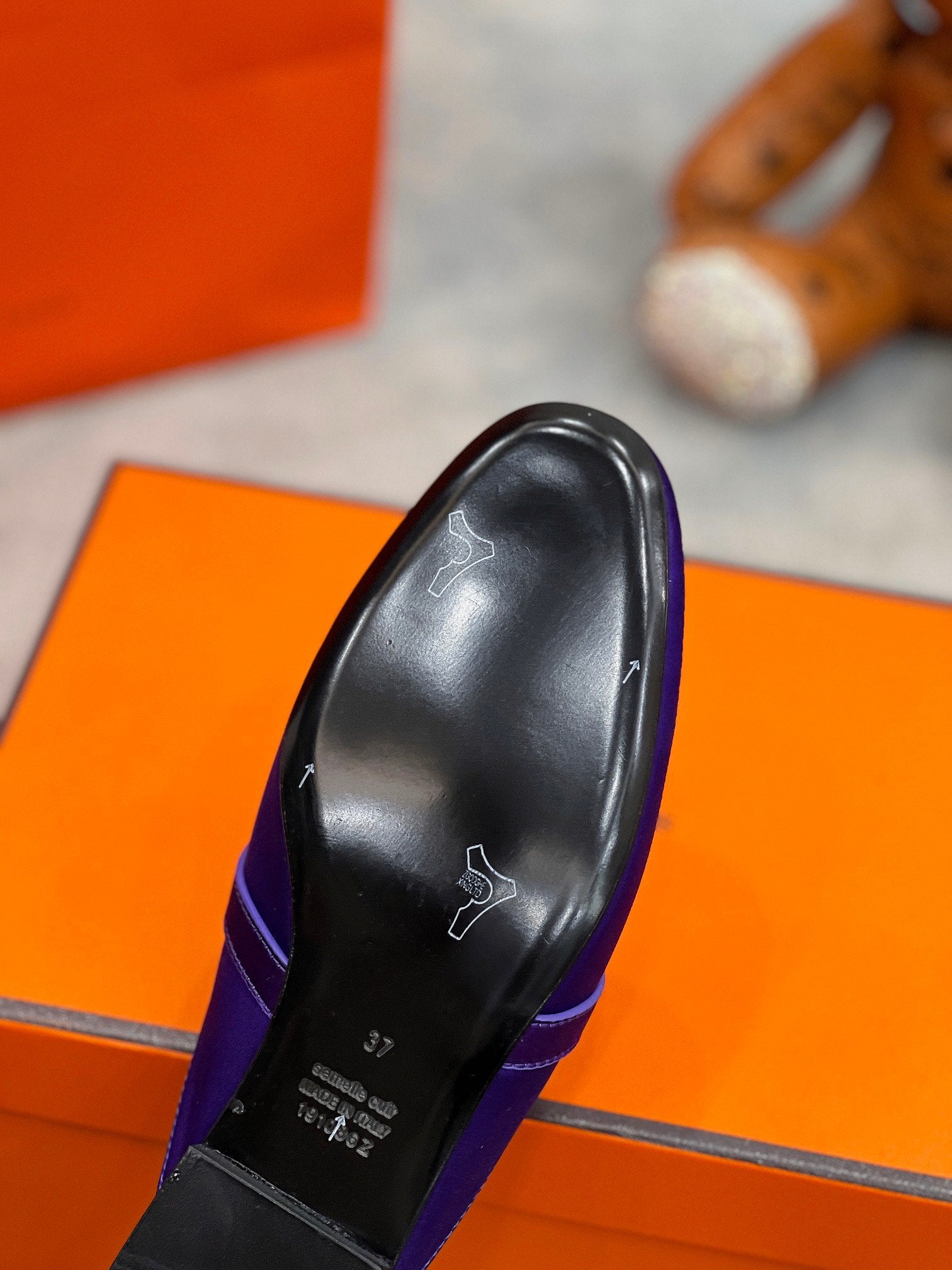 0Z Mule Violet Silk Thick Cloth/Sheepskin - 图片 7