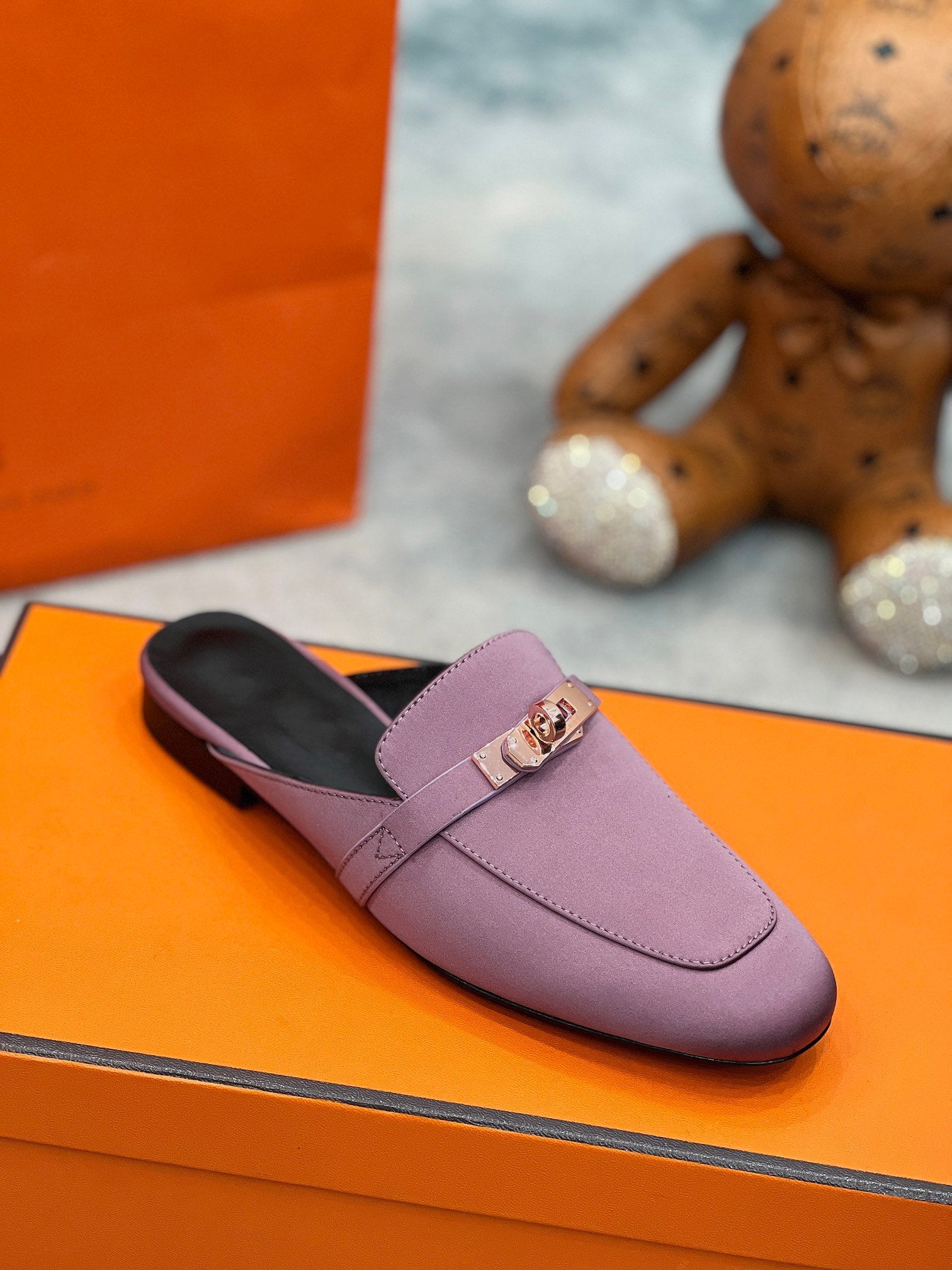 0Z Mule Purple Silk Thick Cloth/Sheepskin - 图片 4