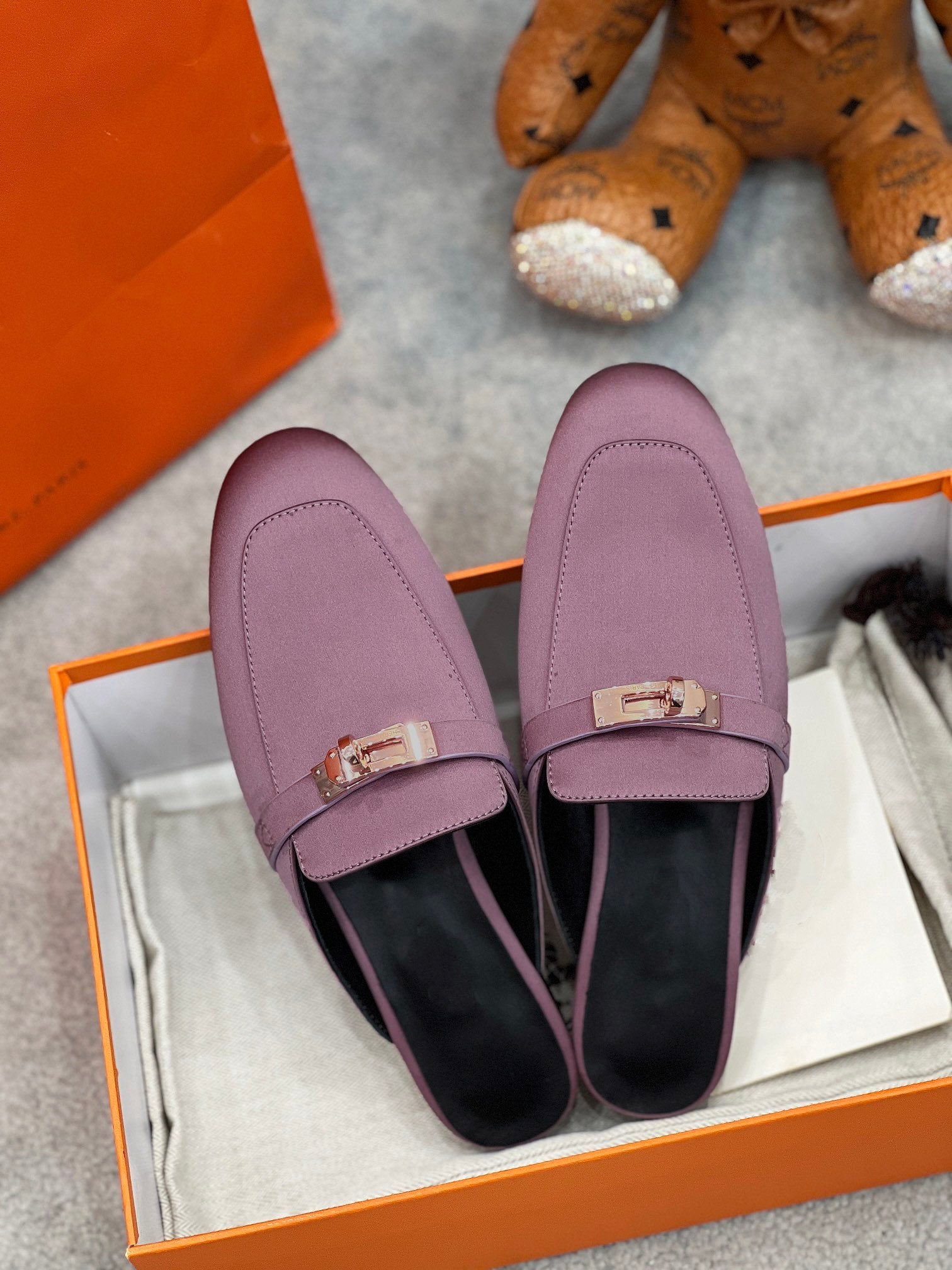 0Z Mule Purple Silk Thick Cloth/Sheepskin - 图片 6