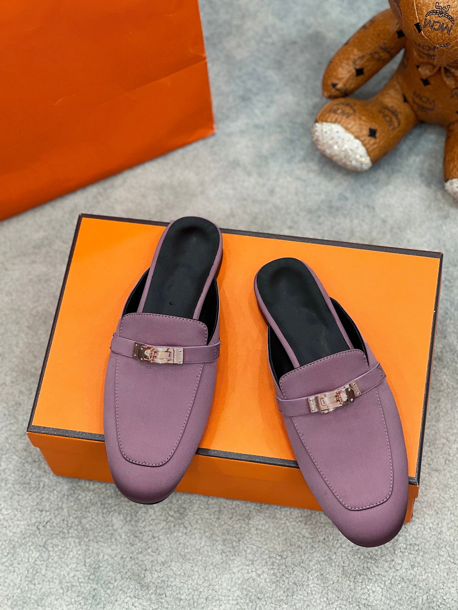 0Z Mule Purple Silk Thick Cloth/Sheepskin - 图片 2