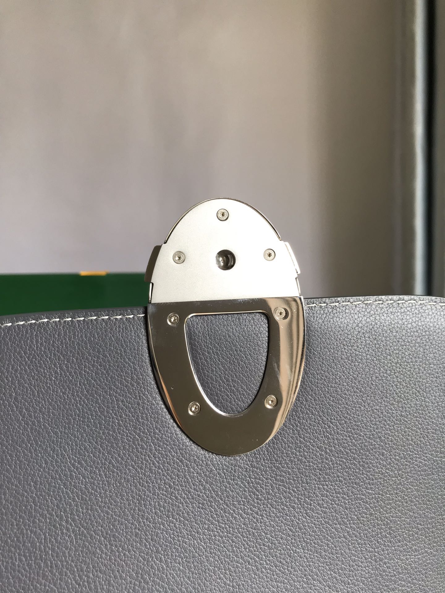 233 BAG 25 IN GRAY CALFKIN AND GOYARDINE CANVAS - 图片 3