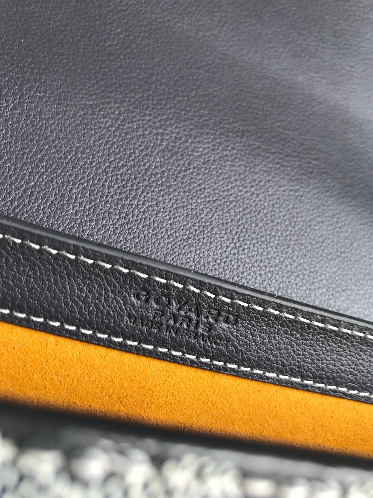 233 BAG 25 IN GRAY CALFKIN AND GOYARDINE CANVAS - 图片 8