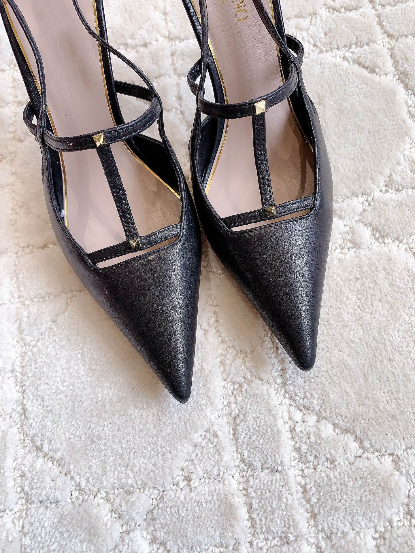 2 Rockstud Slingback 90mm Matte Black - 图片 6